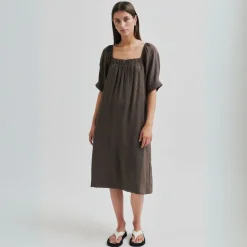 Second Female kjole - Terra chocolate brown