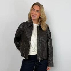 Second Female skindjakke - Vermont Leather chocolate torte