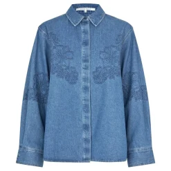 Second Female skjorte - Cornelia Denim blue denim