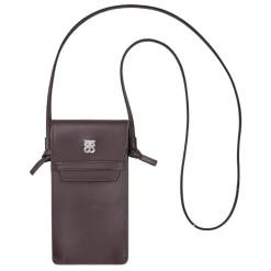 Second Female taske - Verla Leather Phone chocolate plum