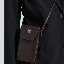 Second Female taske - Verla Leather Phone chocolate plum