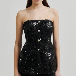 Second Female top - Flakes black