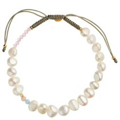 Stine A armbånd - 3209 blue and pink stone