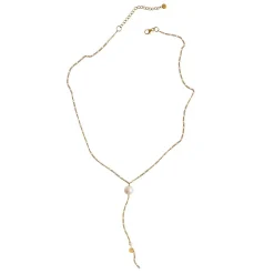 Stine A halskæde - 2064 Pearl Drop guldbelagt
