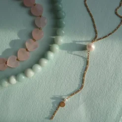 Stine A halskæde - 2064 Pearl Drop guldbelagt