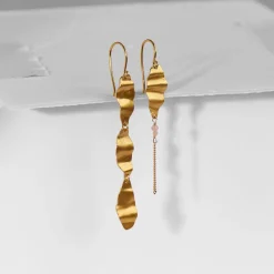 Stine A ørering - 1402 Cleo With Chain guldbelagt