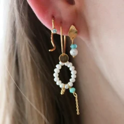 Stine A ørering - 1287 Heavenly Pearl Dream guldbelagt