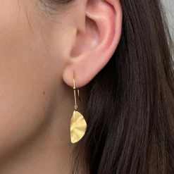 Stine A ørering - 1341 Hook W. Golden Reflection Moon guldbelagt