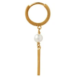 Stine A ørering - 1300 Huggie With Pin guldbelagt