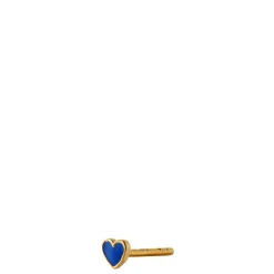 Stine A ørering - 1181 Petit Love Heart Enamel cobalt blue