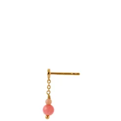 Stine A ørering - 1361 Tres Petit Etoile With Coral guldbelagt