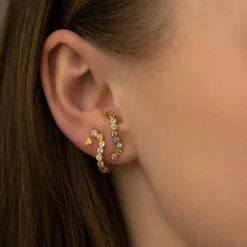 Stine A ørestik - 1016 Petit Love Heart guldbelagt