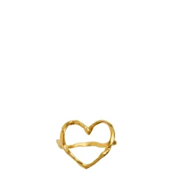 Stine A ring - 4054 Funky Heart guldbelagt
