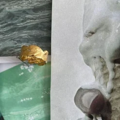 Stine A ring - 4052 Gold Splash Lava guldbelagt