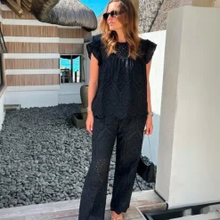 Tiffany bukser - Dalia black