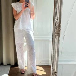 Tiffany bukser - Dalia white
